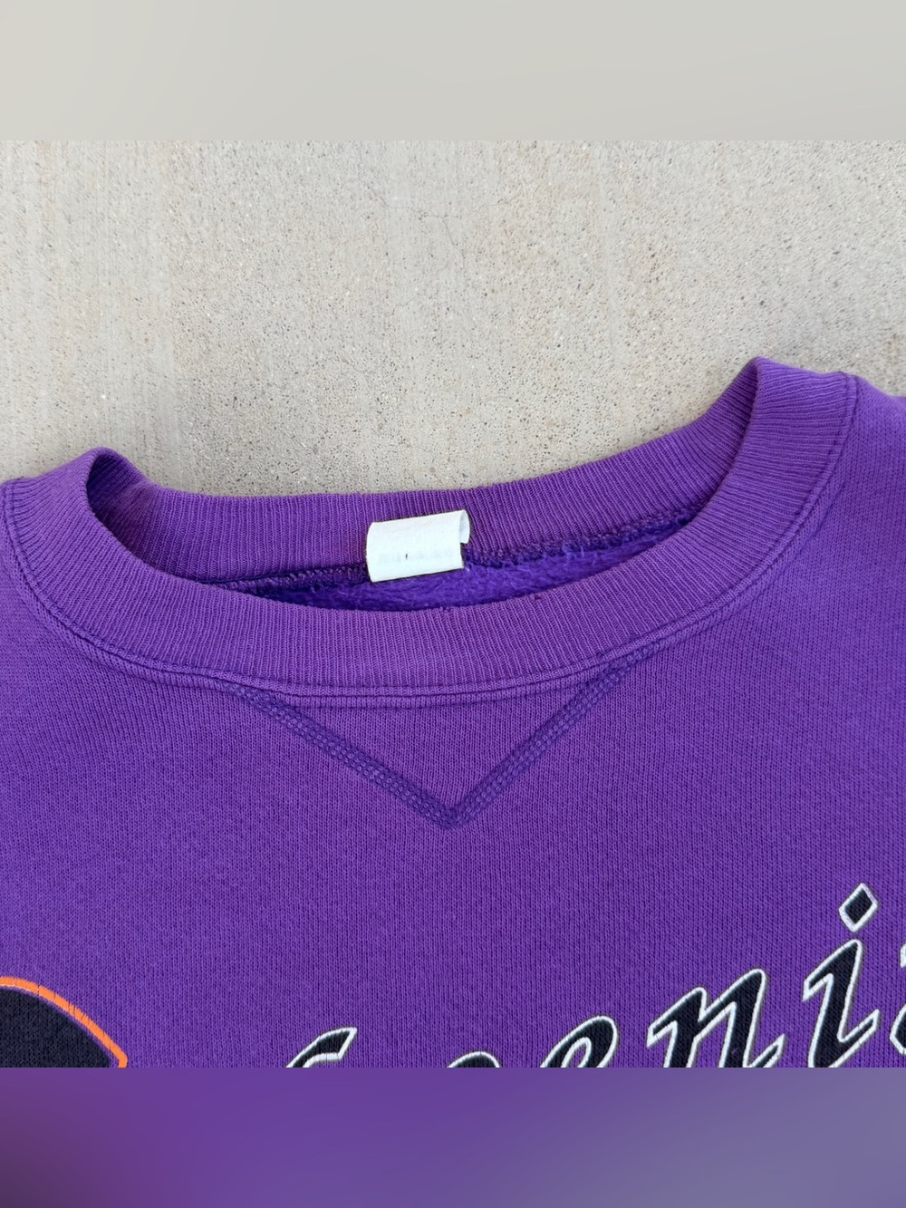 Vintage 90s Phoenix Suns Salem Sportswear Crewneck Sweatshirt Purple Size XL - Picture 4 of 7